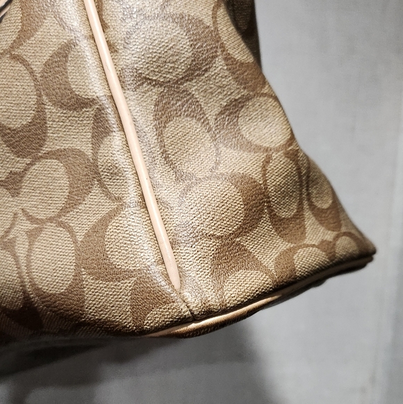 Coach Peyton Signature “Jordan Double Zip Carryall” Tote – Style F26187 - Picture 15 of 16